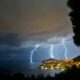 lightning overseeing through body of water