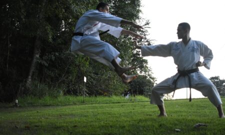 men doing karate